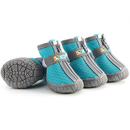 Dog Shoes with Non-Slip Soles, Thick Plush Paw Protection, Warm Breathable Pet Booties for All-Season Comfort