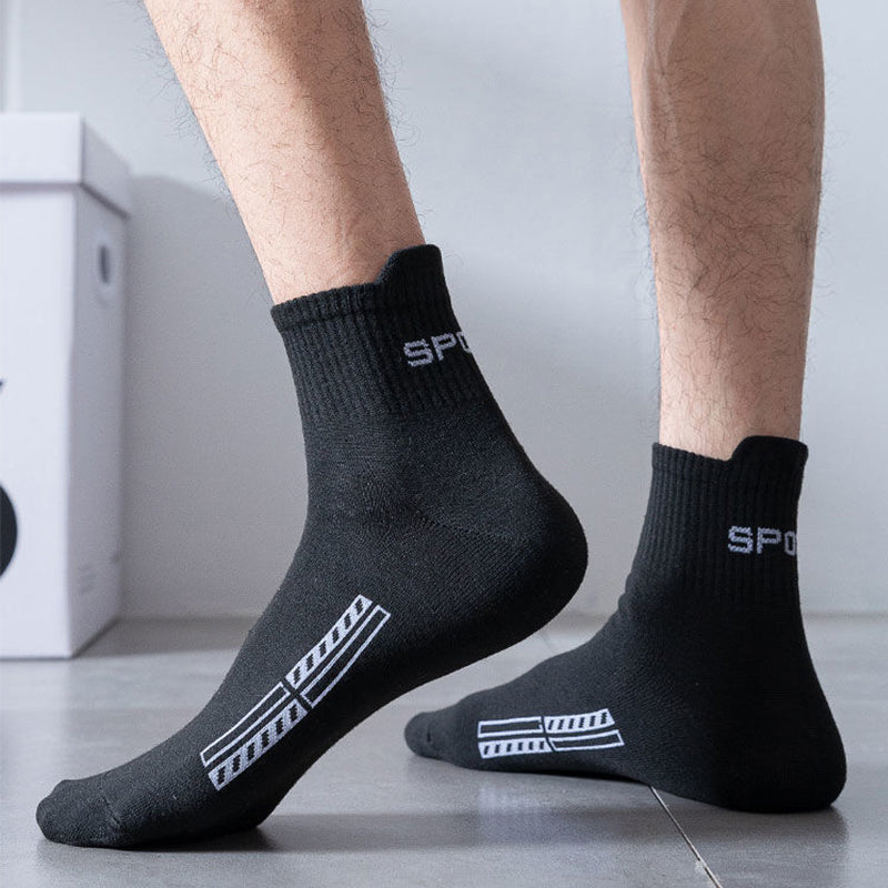 Mens Casual Socks High Quality Cotton Breathable Running Sports Sox Spring Autumn Male Socks Plus S 2