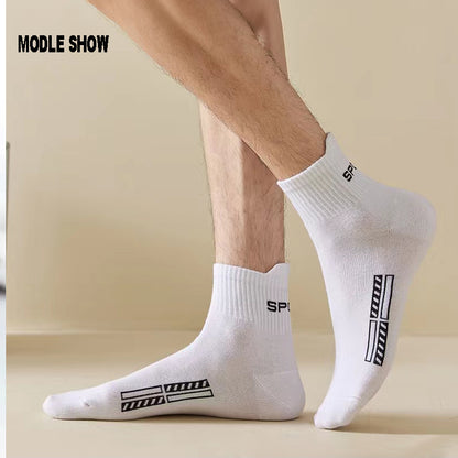 Mens Casual Socks High Quality Cotton Breathable Running Sports Sox Spring Autumn Male Socks Plus S 1