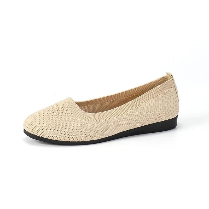Womens Knitted Sock Sneakers Lightweight Slip On Flat Shoes 9
