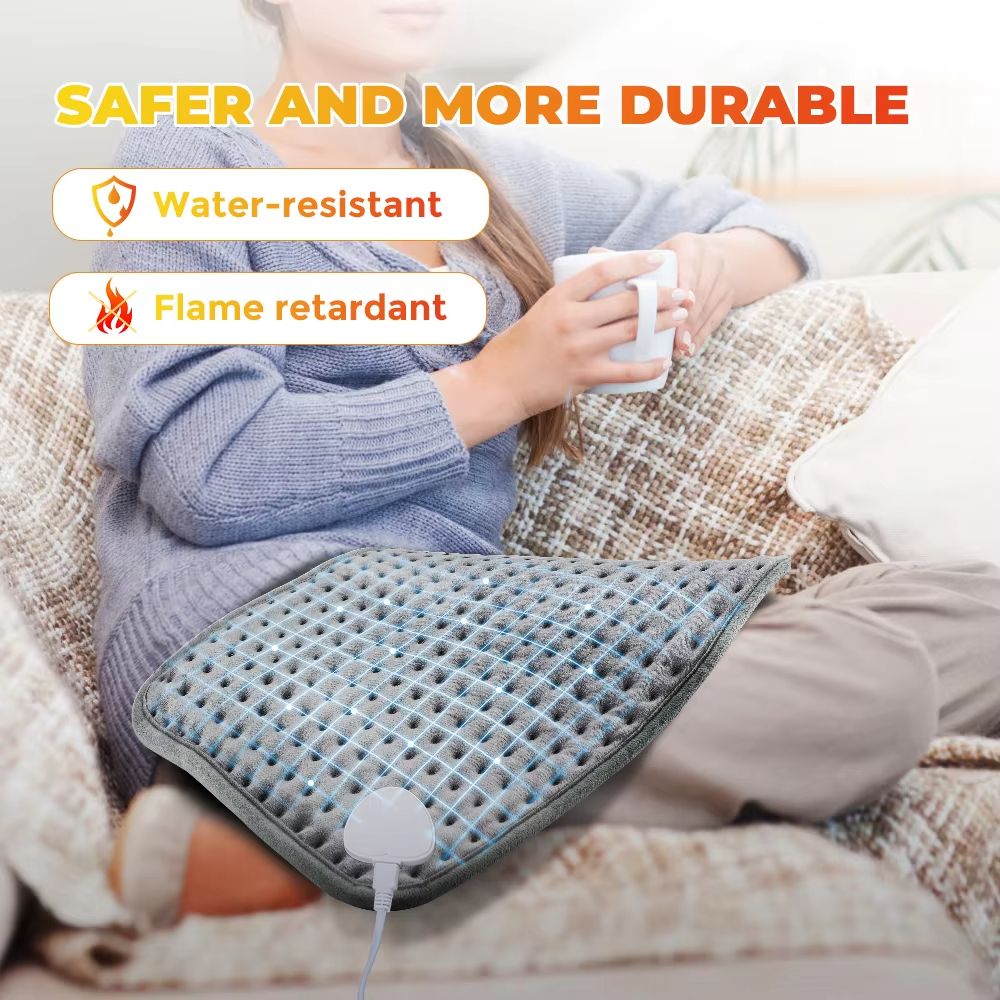 Electric Heating Blanket Pad  5829cm Portable Heated Mat For Bed Sofa  Home Winter Warmth 3