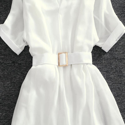 Luxury Chiffon Two Piece Dress for Women, Elegant Summer Party Outfit, Loose Tulle Evening Dress Prom White Transparent
