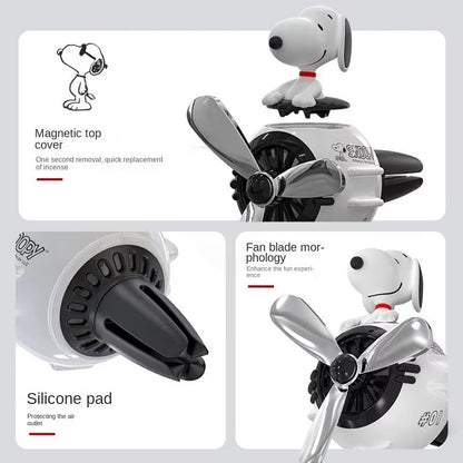 Cute Snoopy Car Air Freshener  Anime Aromatherapy Perfume Clip For Car Air Vent Decoration  Fragran 2