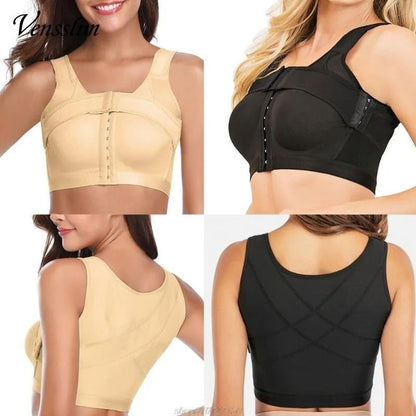 Womens Post Surgery Front Closure Bra Posture Corrector Compression Shapewear 3