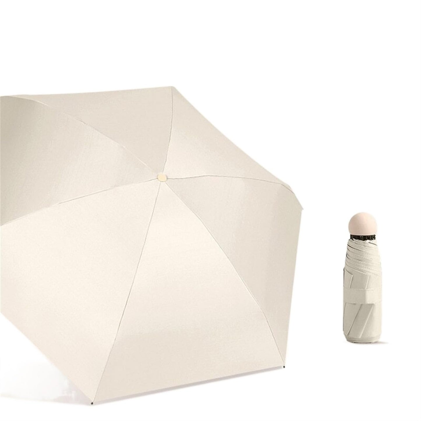 Portable Mini Umbrella Rainproof  Sun Protection DualUse WindResistant Travel Umbrella For Men  Wom 2
