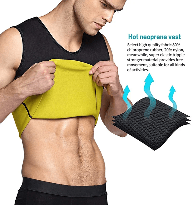 Mens Sauna Training Shirt Slimming Weight Loss Workout Vest 1