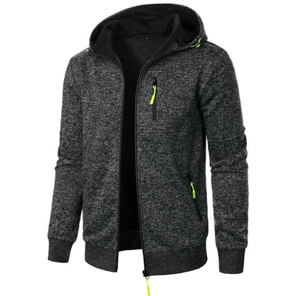 Mens Casual Slim Fit Hoodie Lightweight Sportswear Jacket 2