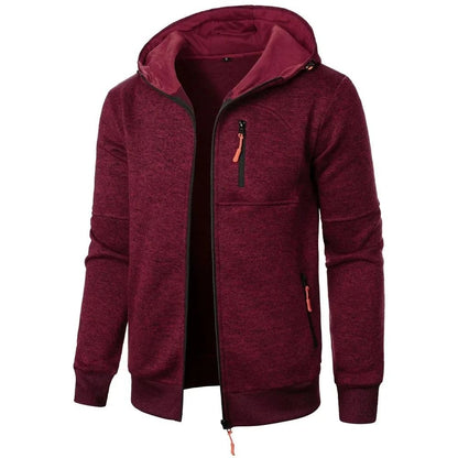 Mens Casual Slim Fit Hoodie Lightweight Sportswear Jacket 3