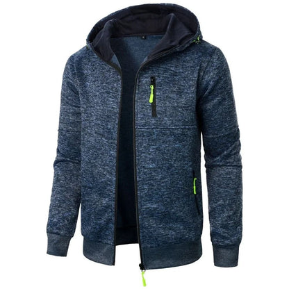 Mens Casual Slim Fit Hoodie Lightweight Sportswear Jacket 4