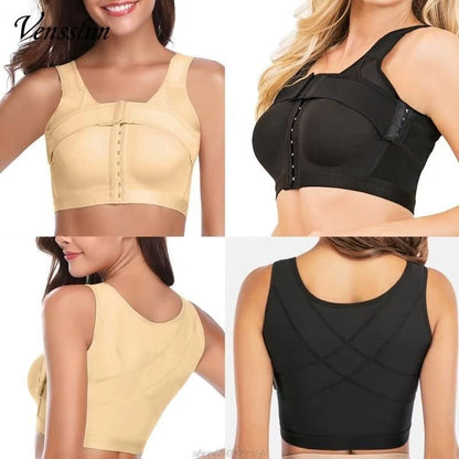 WomenS PostSurgery Front Closure Bra  Posture Corrector  Compression Shapewear With Hooks For Recov 2