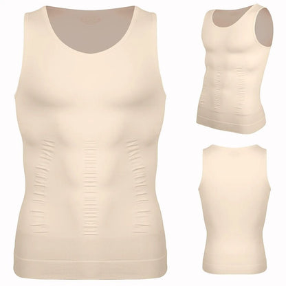 Mens Compression Shaper Vest Slim Fit Tummy Control Sleeveless Top 7