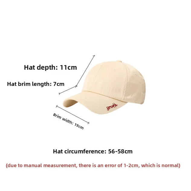 Unisex Beige Baseball Cap Casual Adjustable Summer Hat 1