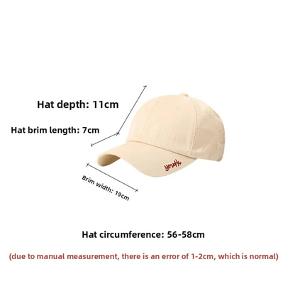 Unisex Beige Baseball Cap Casual Adjustable Summer Hat 1