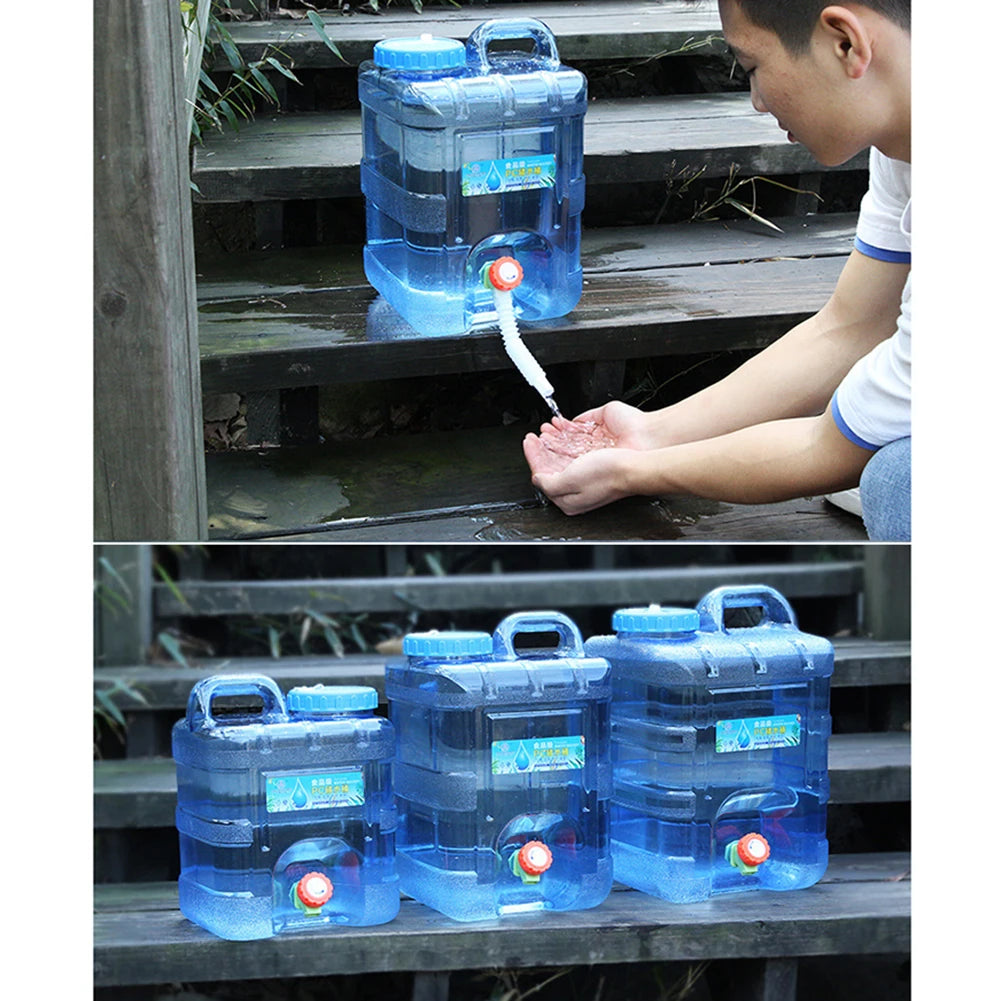 Portable Drinking Water Bucket Pure Water Tank With Faucet Outdoor Water Storage Carrier For Campin 1