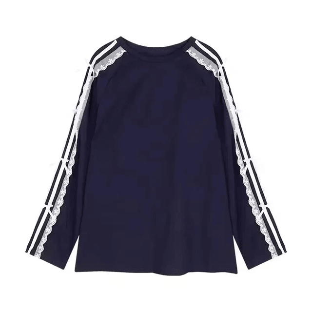 Womens Lace Patchwork Striped Sun Protection Jacket Lightweight Cardigan 3
