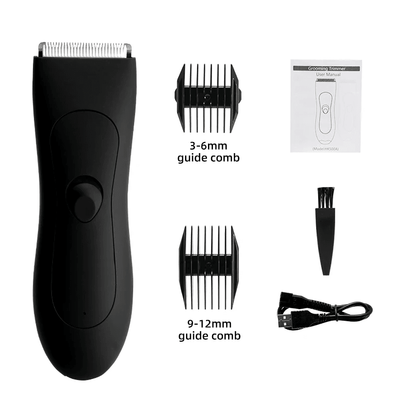 Mens Body Hair Trimmer For Balls  Groin Womens Bikini Shaver Painless Hair Removal For Beard Arms 8