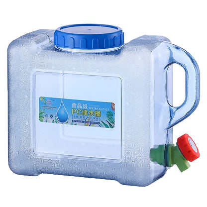 Portable Drinking Water Bucket Pure Water Tank With Faucet Outdoor Water Storage Carrier For Campin 5