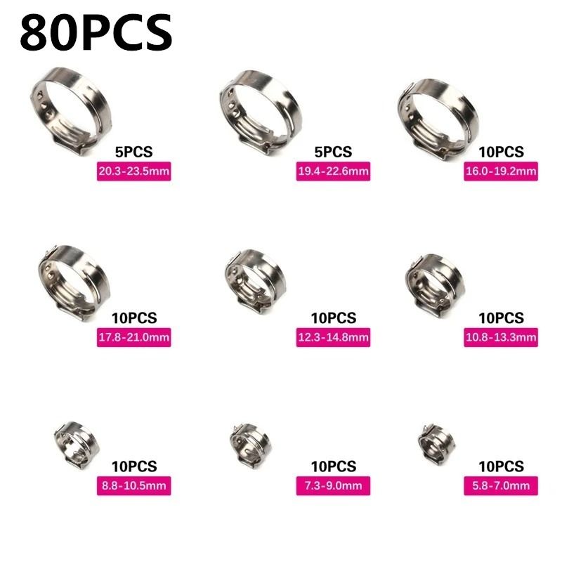 Stainless Steel Hose Clamp Set With Pliers For Secure And Leakproof Connections 3