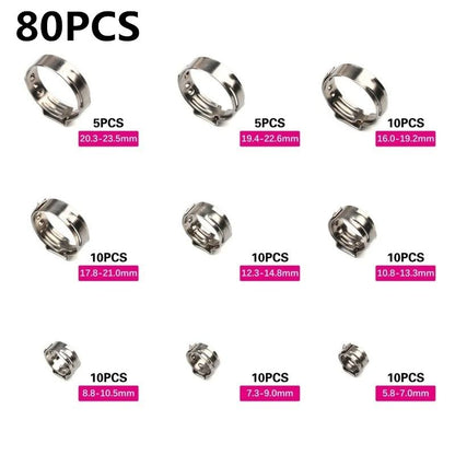 Stainless Steel Hose Clamp Set With Pliers For Secure And Leakproof Connections 3
