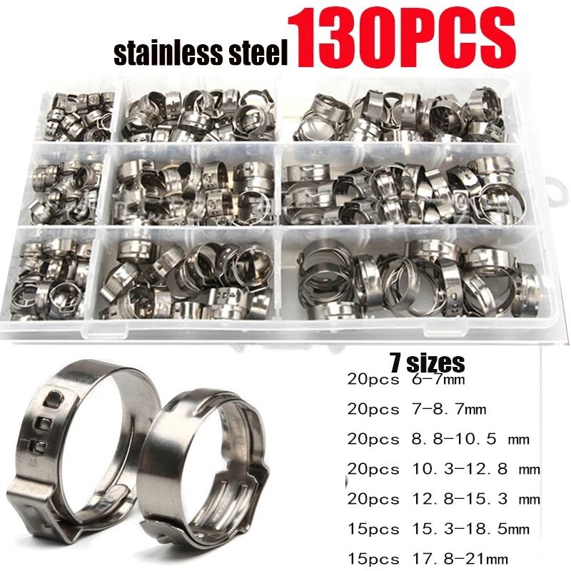 Stainless Steel Hose Clamp Set With Pliers For Secure And Leakproof Connections 9