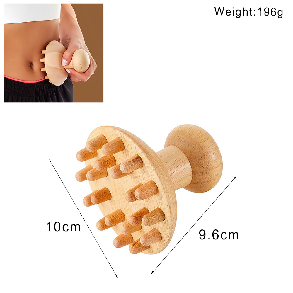 Natural Wood Lymphatic Drainage Massager AntiCellulite Body Sculpting Tools With Gua Sha For Beauty 5
