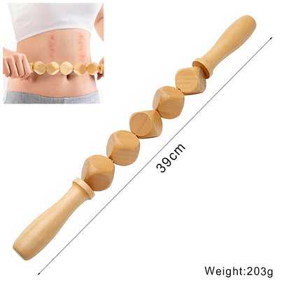 Natural Wood Lymphatic Drainage Massager AntiCellulite Body Sculpting Tools With Gua Sha For Beauty 9