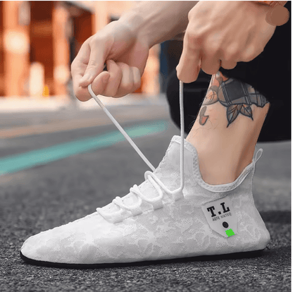 Mens Breathable Mesh Loafers Non Slip Casual Driving Shoes 1