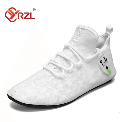 Mens Breathable Mesh Loafers Non Slip Casual Driving Shoes 4