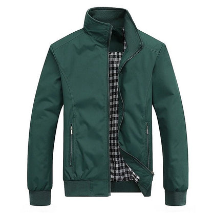 Mens Casual Slim Fit Bomber Jacket Lightweight Baseball Style Coat 9