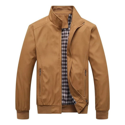 Mens Casual Slim Fit Bomber Jacket Lightweight Baseball Style Coat 6