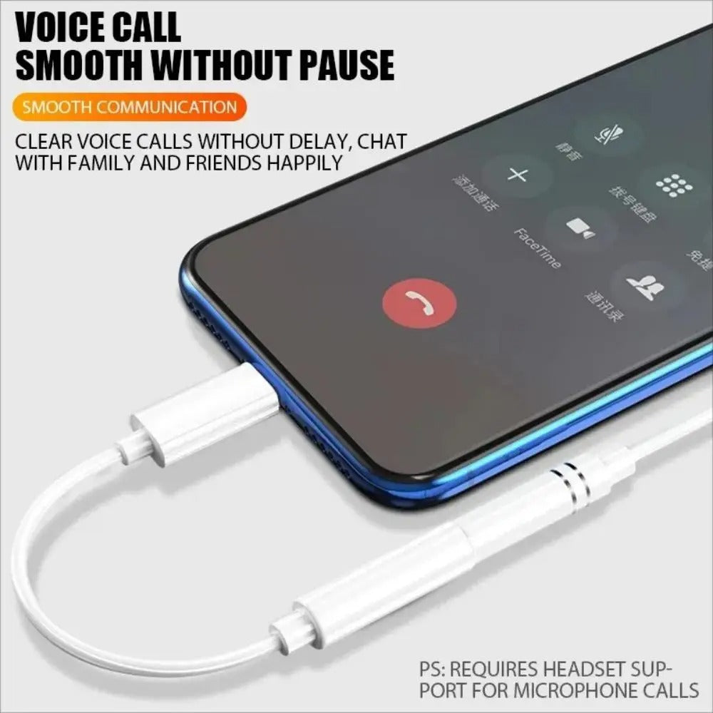 For IOS Adapter To 35mm Jack AUX Cable For IPhone Audio Splitter Male To Female Adapter Headphone C 2