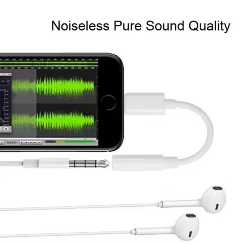 For IOS Adapter To 35mm Jack AUX Cable For IPhone Audio Splitter Male To Female Adapter Headphone C 4