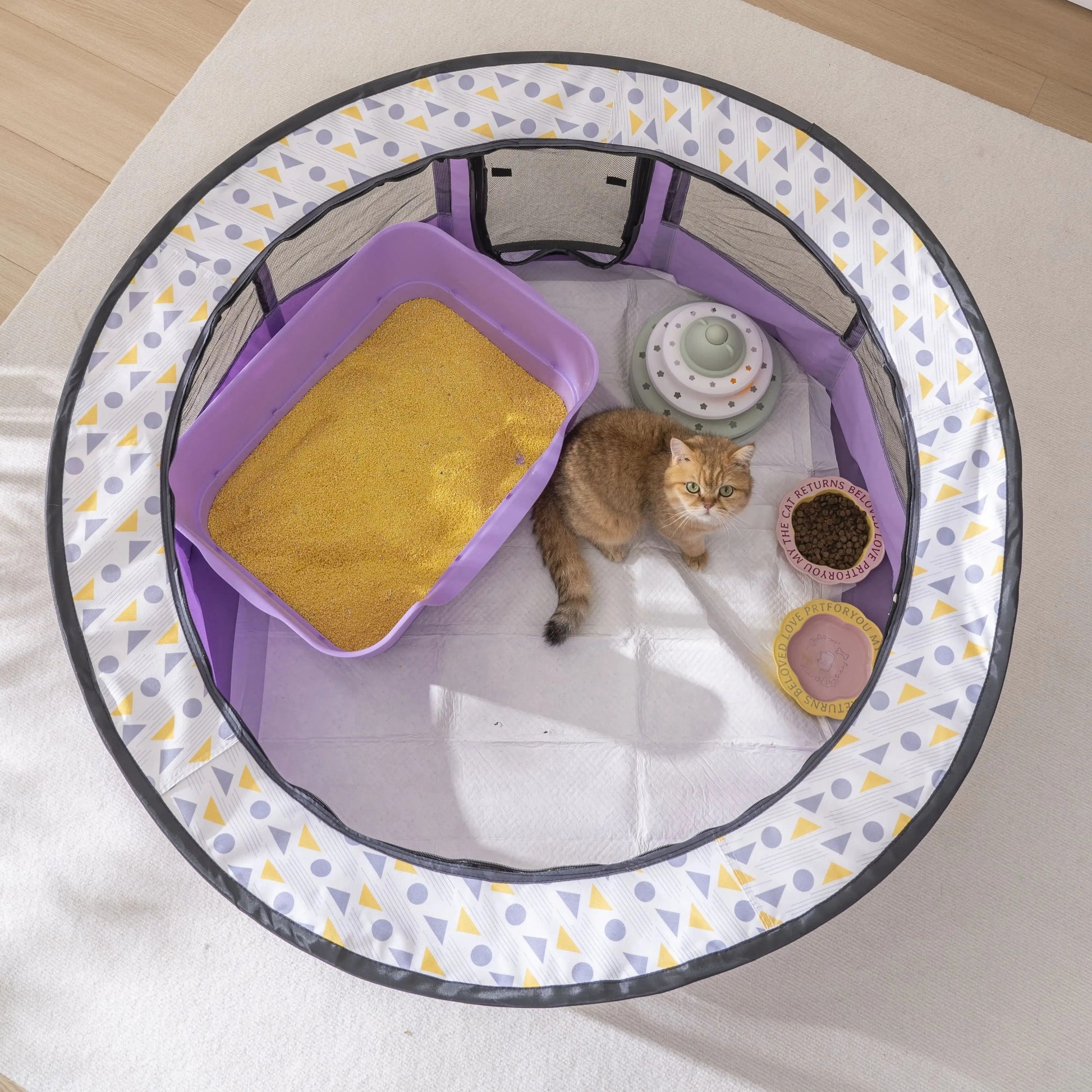 Foldable Mesh Pet Playpen Indoor Outdoor Cat And Dog Tent 3