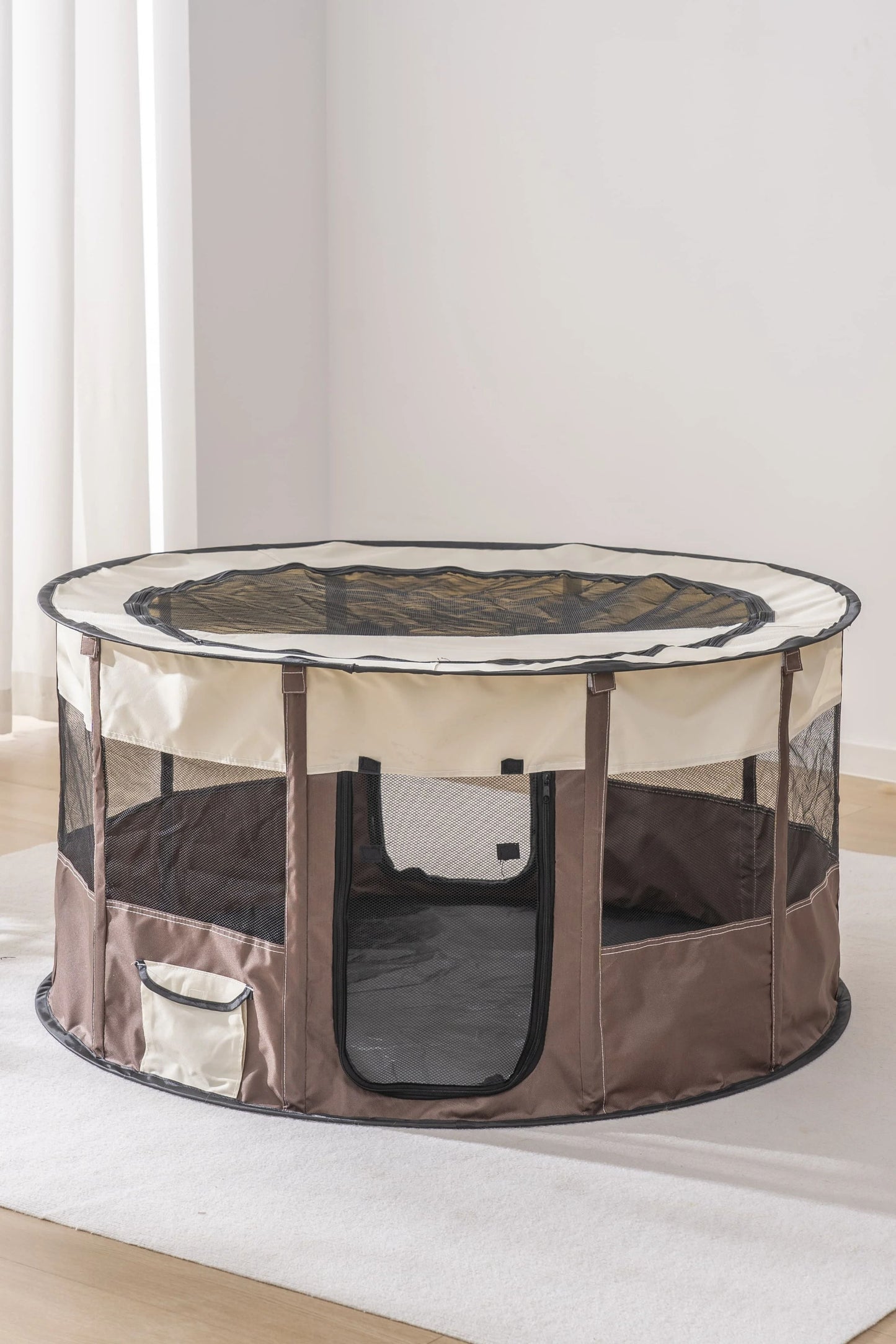 Foldable Mesh Pet Playpen Indoor Outdoor Cat And Dog Tent 9