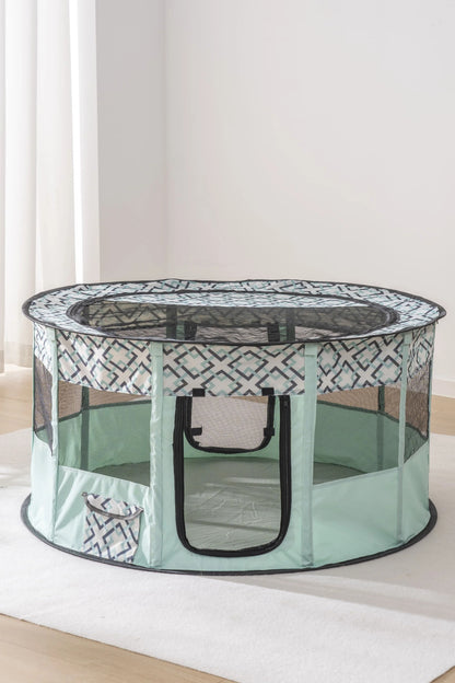 Foldable Mesh Pet Playpen Indoor Outdoor Cat And Dog Tent 8