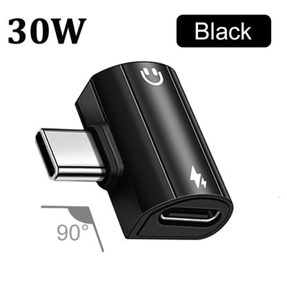 USB Type C To 35mm Headphone And Charger Adapter 30W Fast Charging Audio Splitter With Aux Jack For 7
