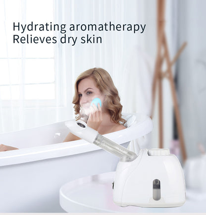 Facial Steamer with Ozone Function, Warm Mist Humidifier for Deep Pore Cleansing, Skin Hydration & Whitening
