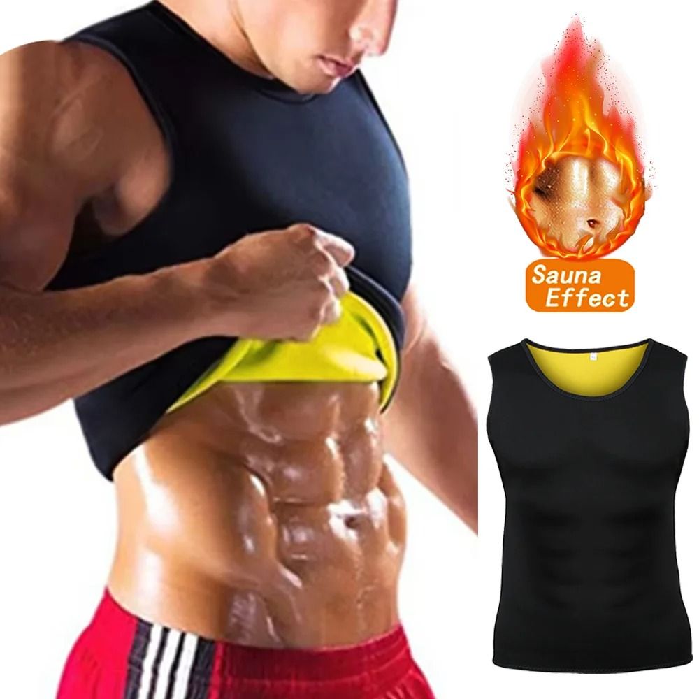 Men Sauna Training Vest Slimming Sports Top