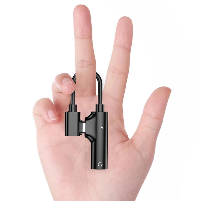 USB C To 35 Plug Headphone Jack Splitter 2 In 1 Type C 35mm AUX Adapter Earphone Audio Converter Fo 5