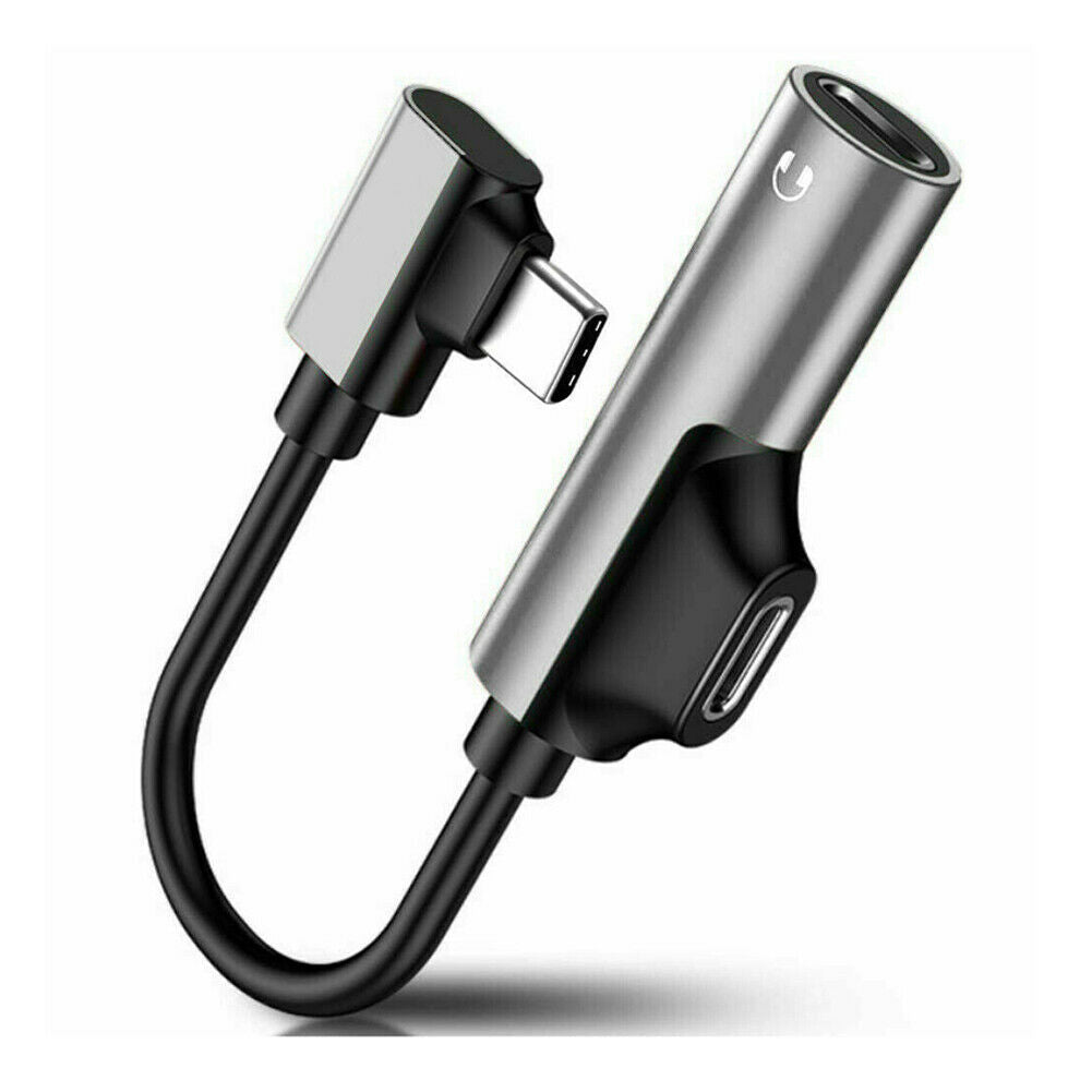 USB C To 35 Plug Headphone Jack Splitter 2 In 1 Type C 35mm AUX Adapter Earphone Audio Converter Fo 7