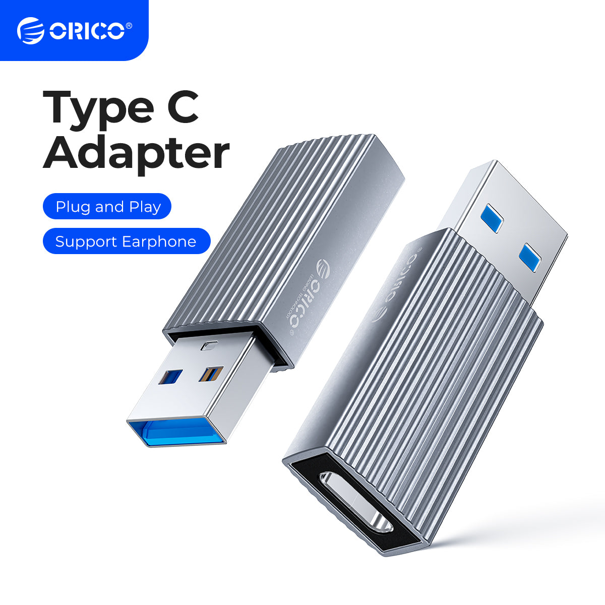 OTG Male To Type C Female Adapter Cable, USB 3.1 High Speed Data Charger for Macbook, Durable OTG Connector