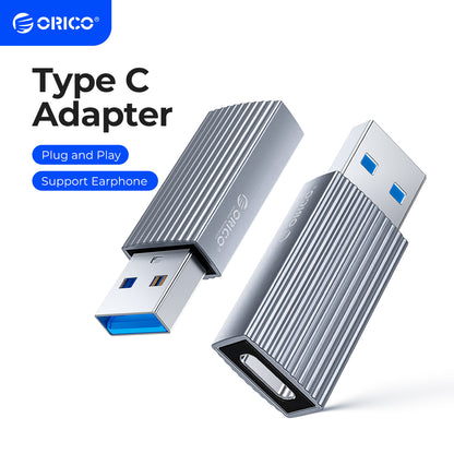 OTG Male To Type C Female Adapter Cable, USB 3.1 High Speed Data Charger for Macbook, Durable OTG Connector