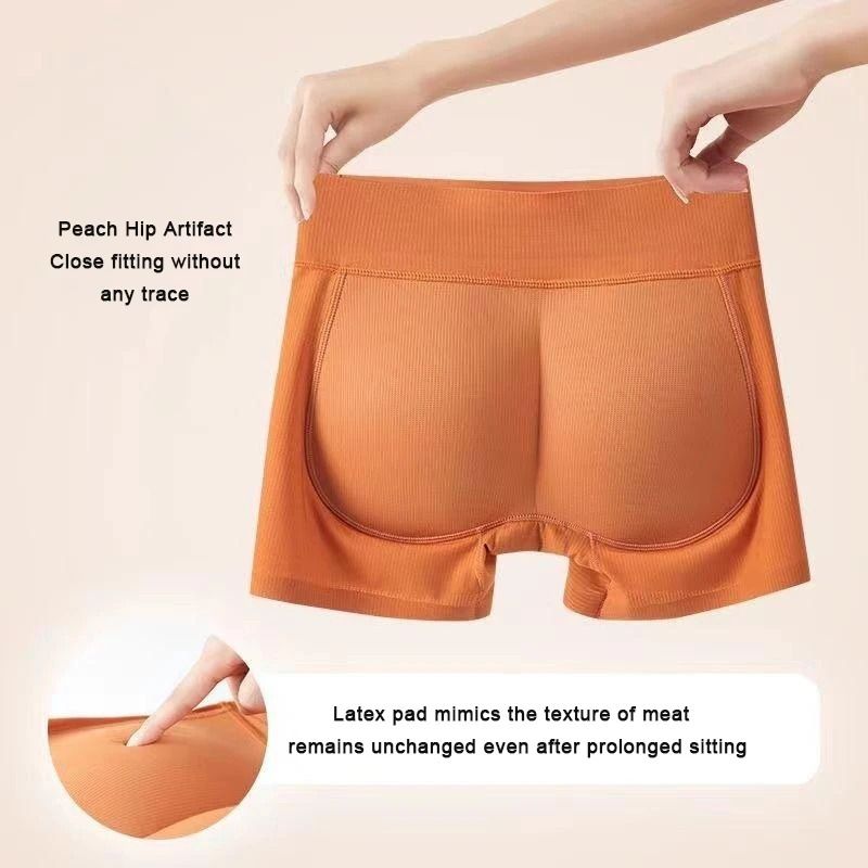 Natural Latex Hip Lifting Pants With Padded Butt Enhancer 4
