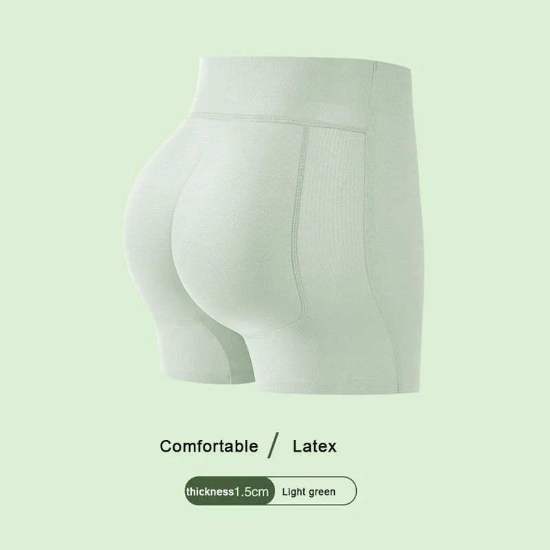 Natural Latex Hip Lifting Pants With Padded Butt Enhancer 8