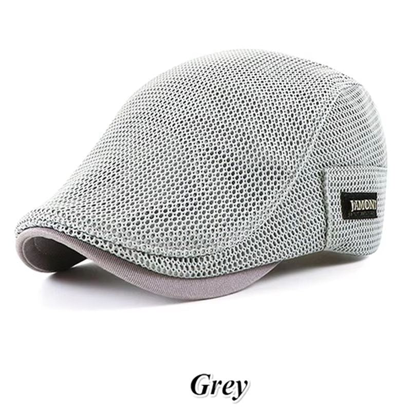 Breathable Mesh Newsboy Cap  Lightweight Flat Ivy Hat For Men  Women Summer Sun Protection Beret 9