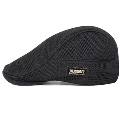 Breathable Mesh Newsboy Cap  Lightweight Flat Ivy Hat For Men  Women Summer Sun Protection Beret 4