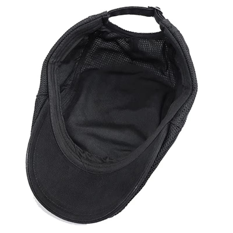 Breathable Mesh Newsboy Cap  Lightweight Flat Ivy Hat For Men  Women Summer Sun Protection Beret 5