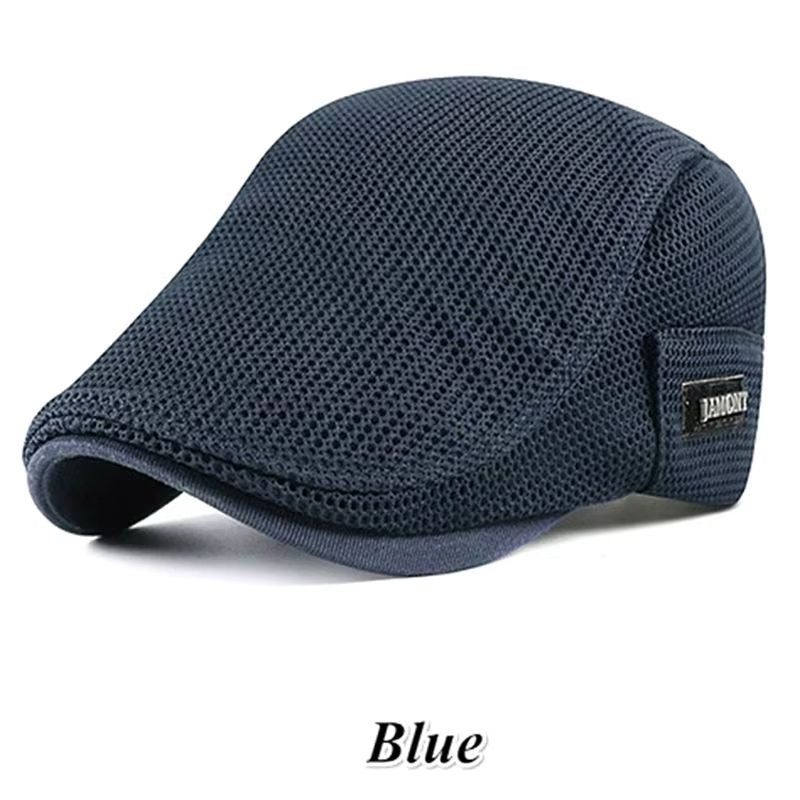 Breathable Mesh Newsboy Cap  Lightweight Flat Ivy Hat For Men  Women Summer Sun Protection Beret 6