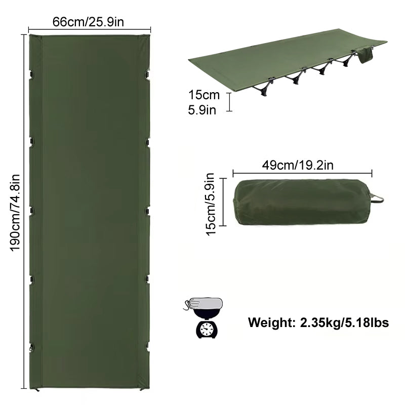 Camping Cot Lightweight Portable Folding Bed Ultralight Compact Sleeping Cot For Outdoor Camping Hi 5