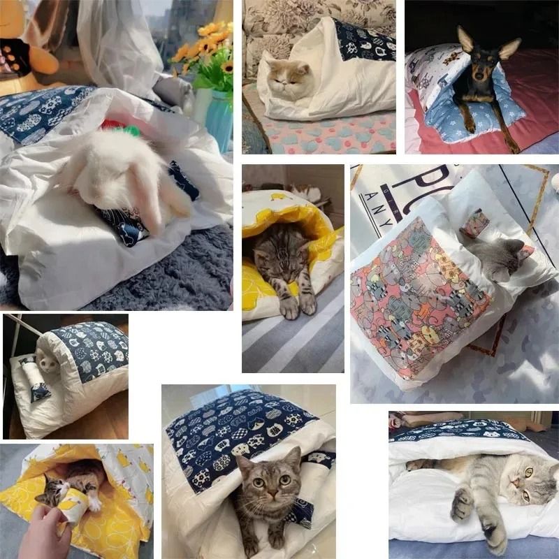 Cozy Removable Cat Bed House For Cats And Small Dogs 1